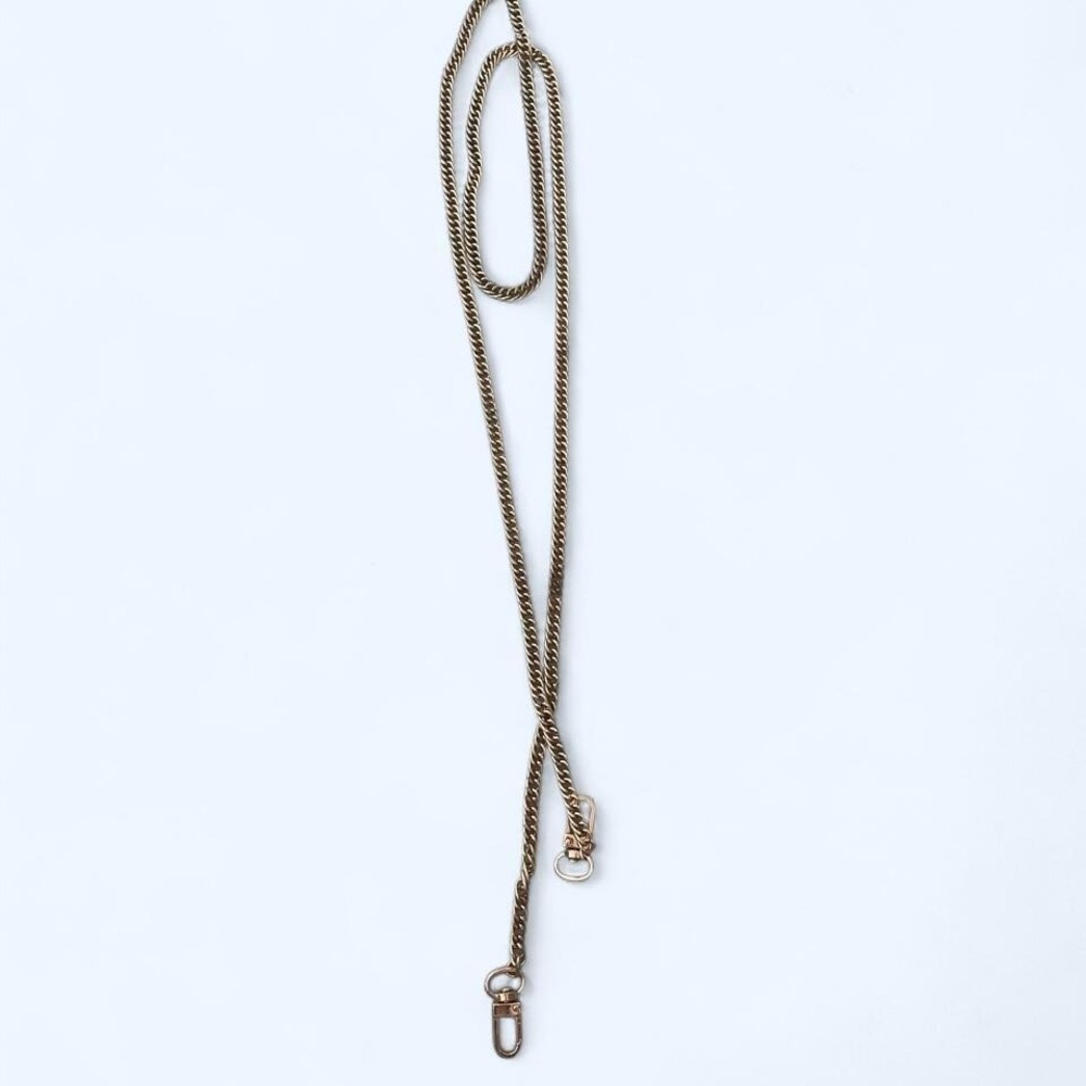 Gold chain purse crossbody strap with clips
